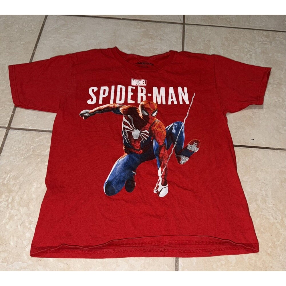 Spider-Man Marvel GamerVerse Boys T-shirt: L - Great Condition!